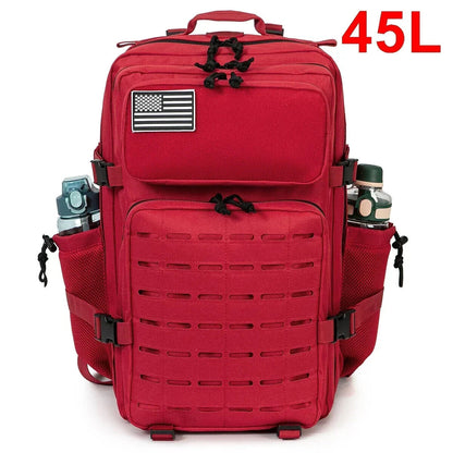 Military Tactical Backpacks Men Army Daypack Bag Gym Rucksack Dual Cup Holders