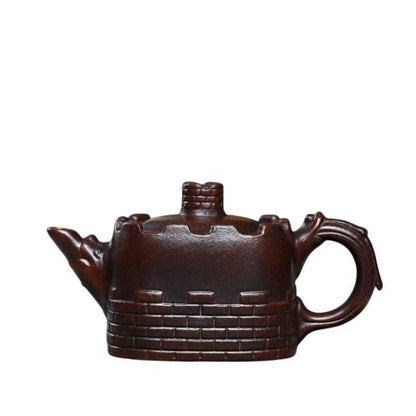 Handmade Teapot The Great Wall Design Original Ore Real Yixing Zisha Purple Clay