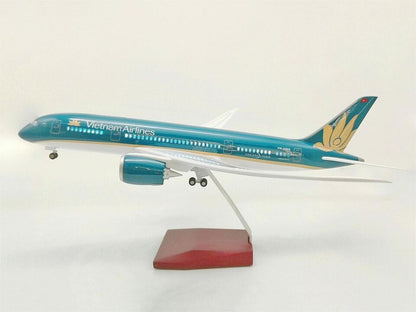 44CM Vietnam Airlines BOEING 787 Aircraft Led Sound-controlled Light Resin Model