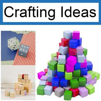 72 Pack ¾-inch (0.75") Wood Blocks, Mini Unfinished Wooden Cubes for Crafting