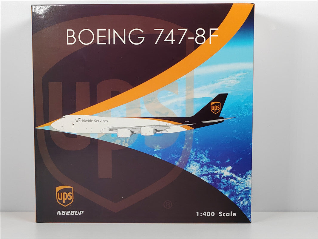 1:400 Phoenix Worldwide Services UPS B747-8F Airplane Diecast Aircraft Model