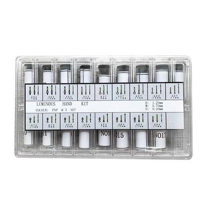 Luminous Style Watch Hands Sizes Minute .70 Hour 1.20 And Sweep Second .20mm