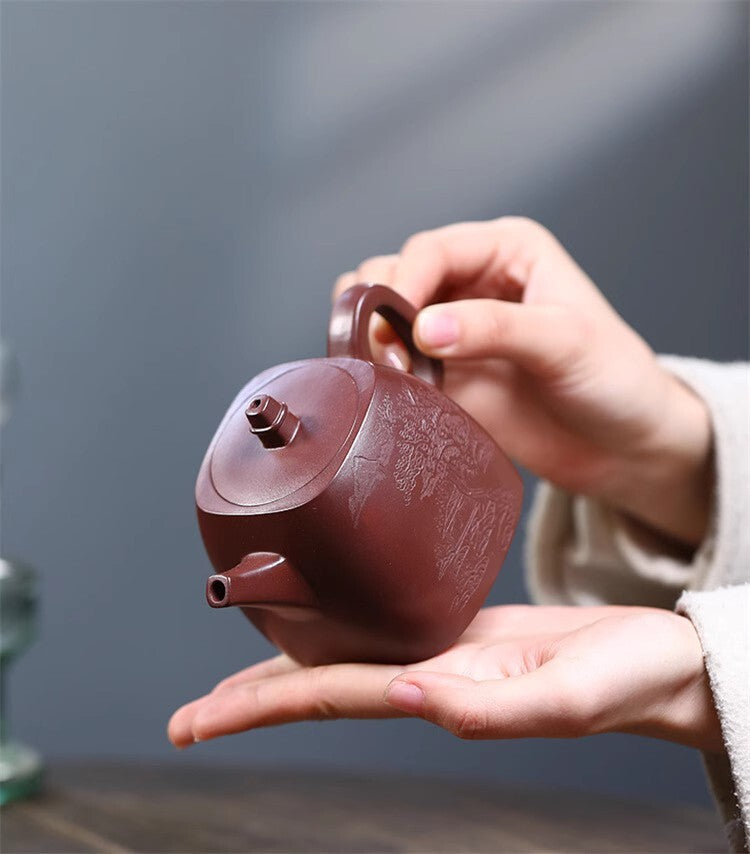 260cc chinese Yixing Handmade Zisha teapot Purple Clay HanDuo Gongfu Tea Pot