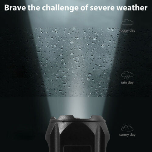 Rechargeable 990000LM LED Flashlight Tactical Police Super Bright Torch Zoomable