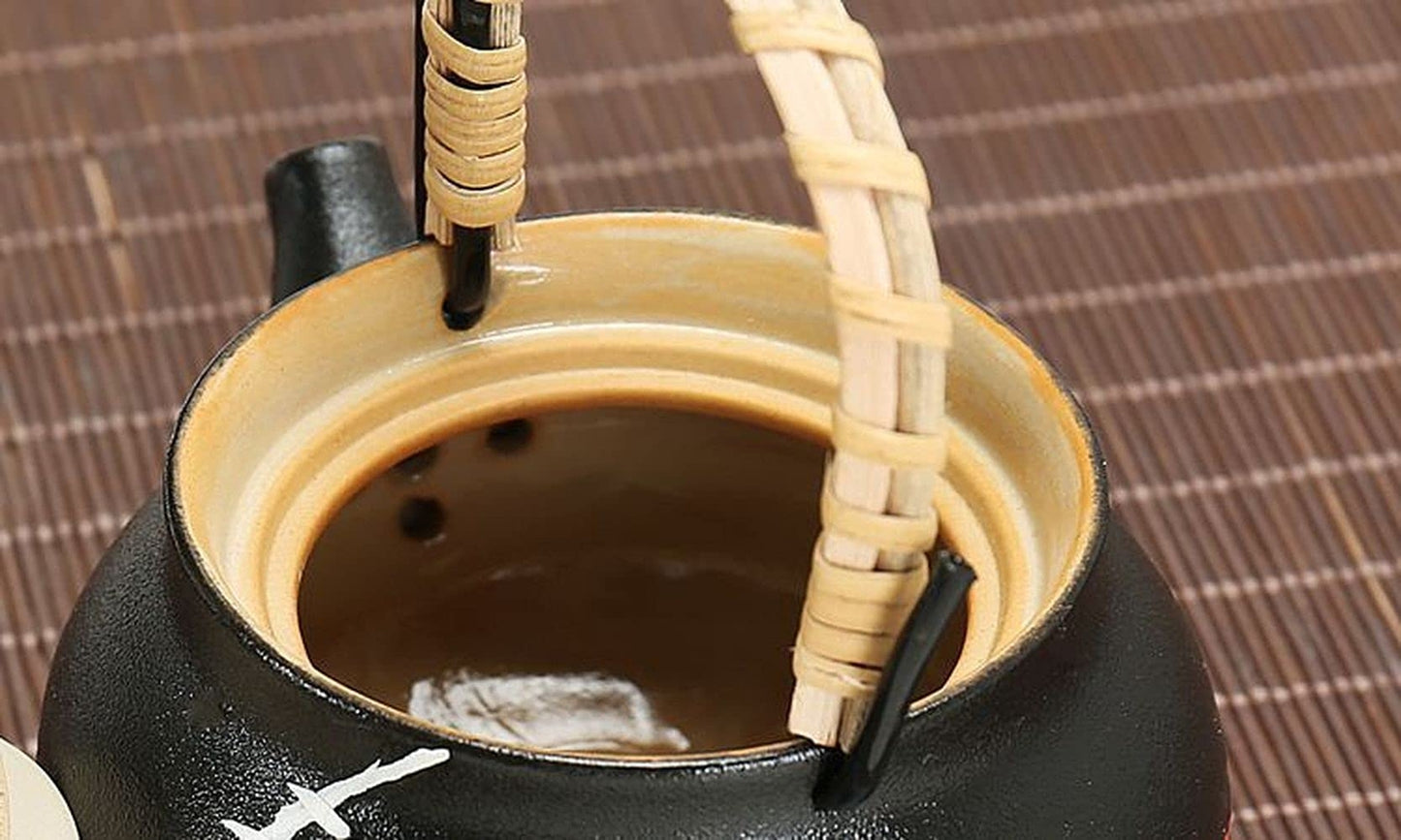 200ml Ceramic Kung Fu Tea Set Teapot Portable Travel Kettle Tea Decor