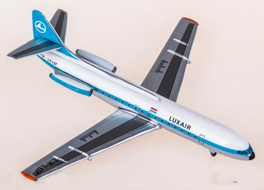 1:400 AeroClassics Luxair Sud Aviation SE-210 Caravelle Airplane Diecast Model