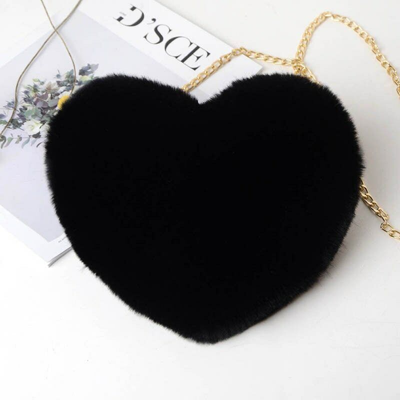 Pretty Cute Faux Rabbit Fur Handbag Shoulder Messenger Bag Fashion Long FurGrass