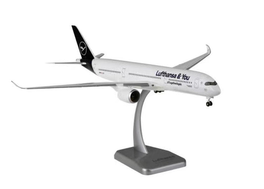 1:200 33CM Hogan Lufthansa AIRBUS A350-900 Passenger Plane  ABS Plastic Model