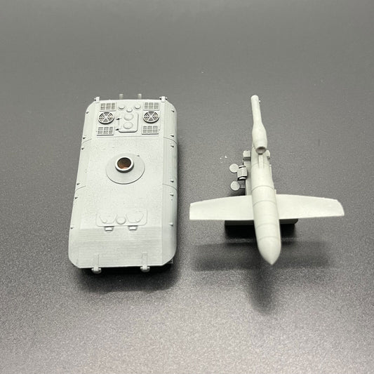 1/144 E100 V1 Cruise Missile Launch Vehicle Tank V1 Missile Launch Vehicle Model