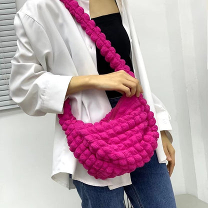 Puffy Crossbody Bags Nylon Quilted Shoulder Bag Small Tote Purses 30*24.5 CM 1PC