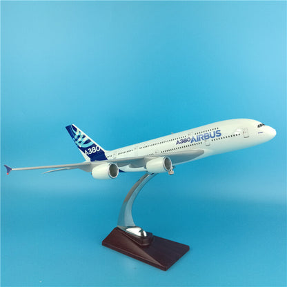 36CM 1:202 AIRBUS A380 Passenger Airplane Plane Aircraft Resin Model