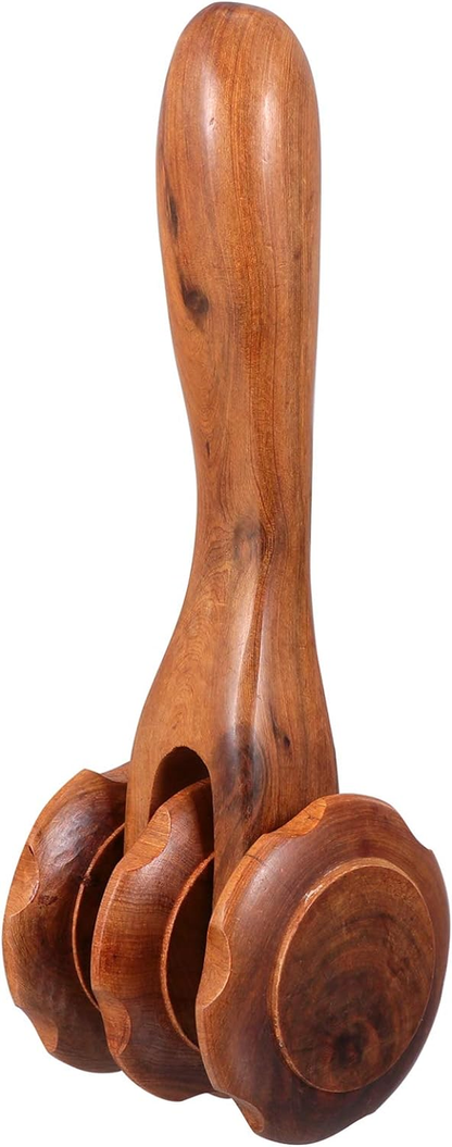 Wooden Scraping Body Massage Tool Roller Reflexology Acupuncture Massager Gift
