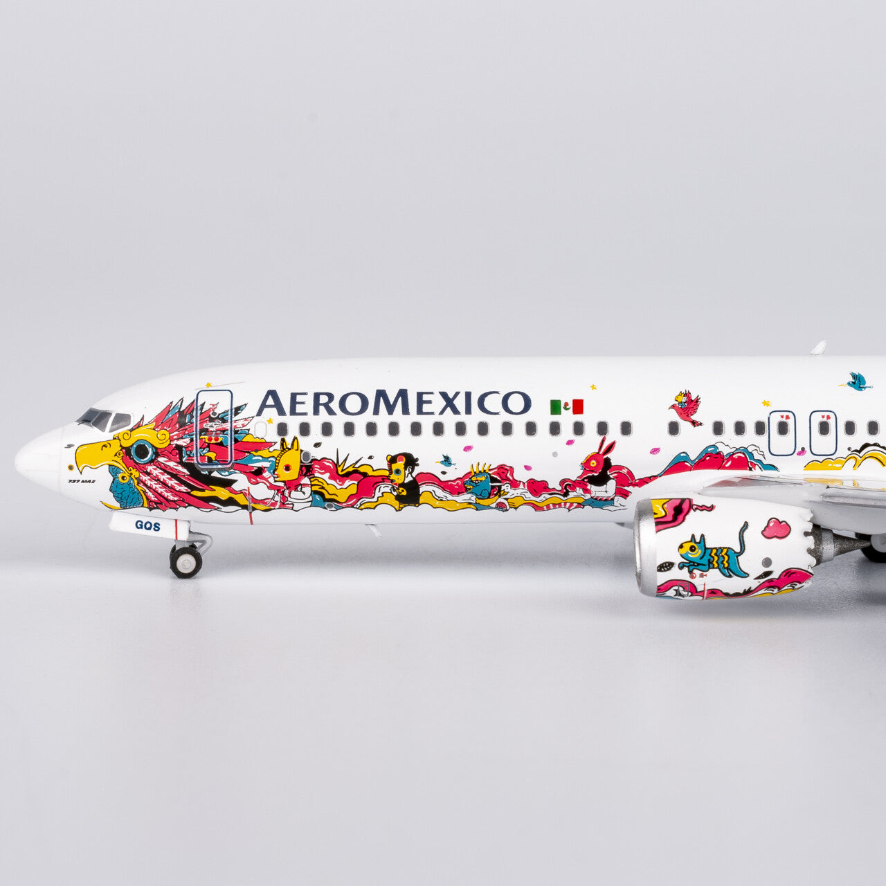 1:400 NGmodels Aeroméxico B737 MAX 9 Passenger Airplane Diecast Plane Model