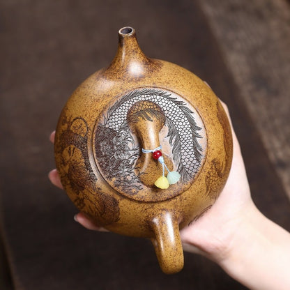 550ml handmade tea pot real yixing zisha clay master pot 14 infuser hole shipiao