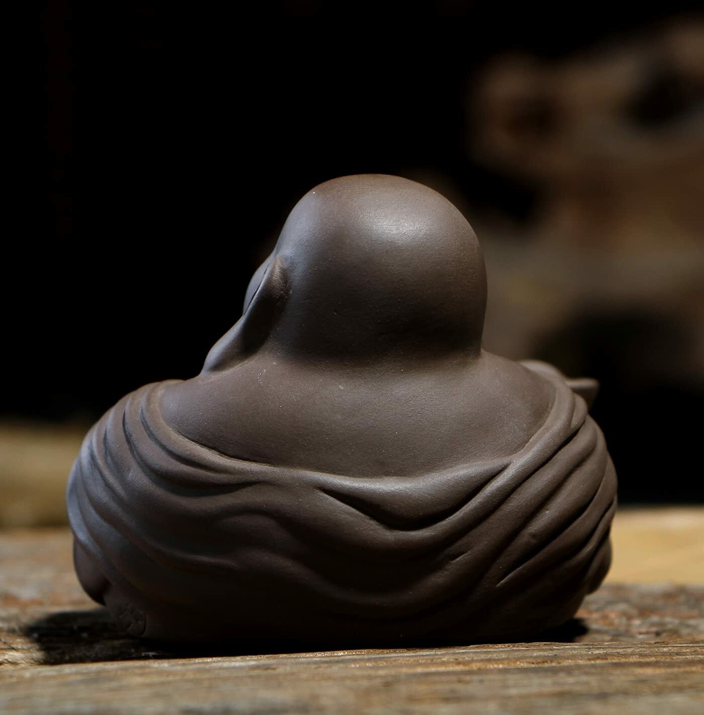 8.5cm Handmade Kungfu Tea Set Chinese Purple Clay Maitreya Tea Pet Accessories