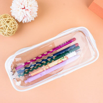 Cosmetic Bag Transparent Travel Accessories Makeup Waterproof Pouch 20.5*8.5*4cm