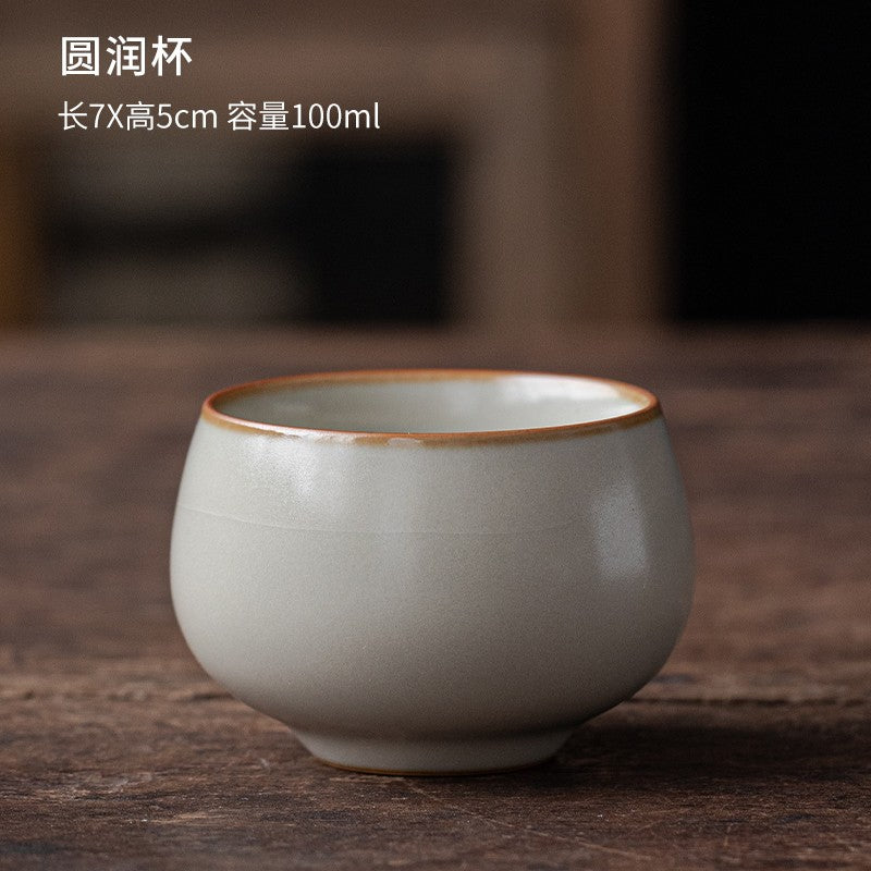 1pc Ru Kiln Master Cup Single Cup Dedicated Ceramic Tea Cup
