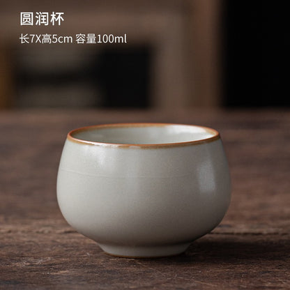 1pc Ru Kiln Master Cup Single Cup Dedicated Ceramic Tea Cup