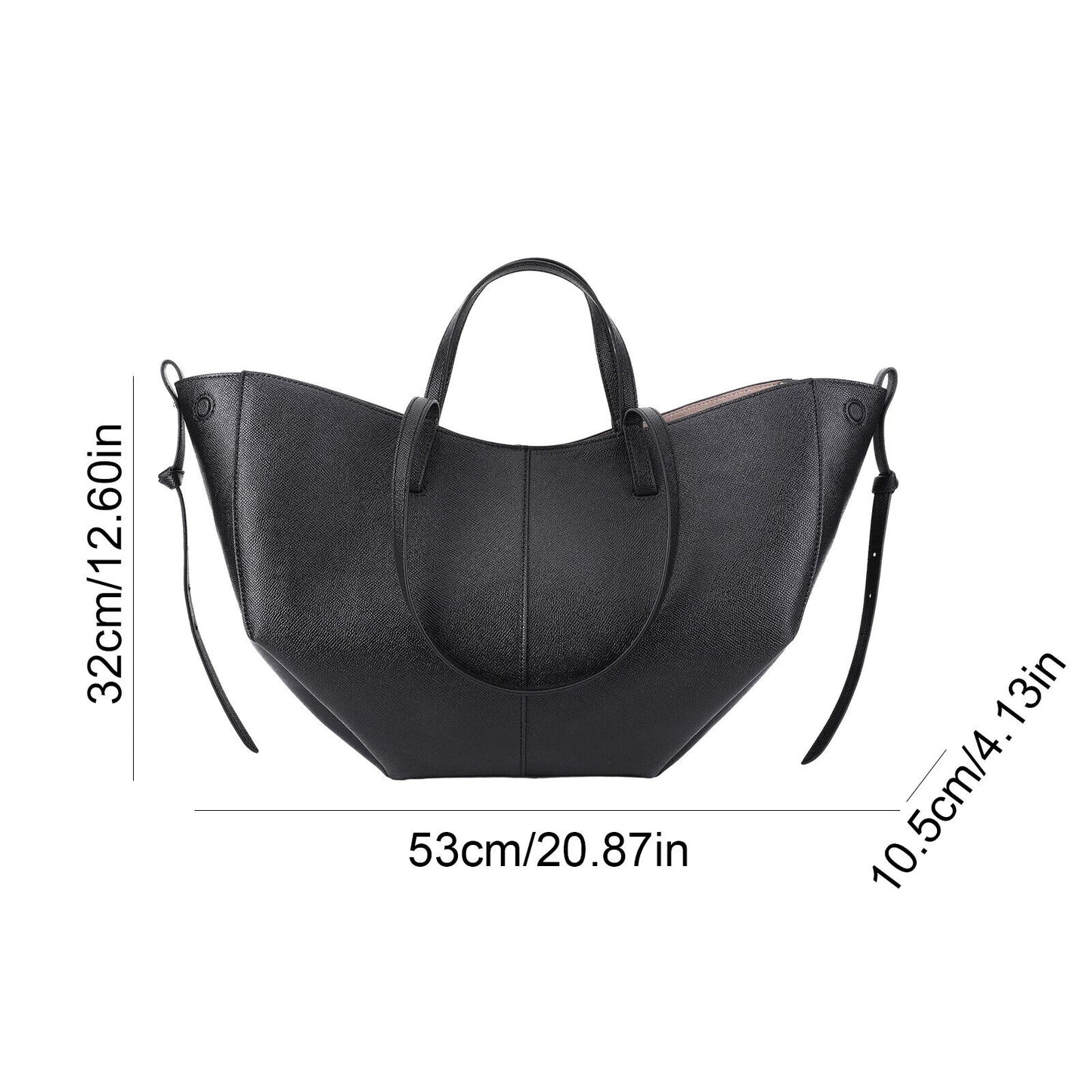 Ladies Bag Women PU Leather Chic Shoulder Bag Purse Commuting Tote Handbag