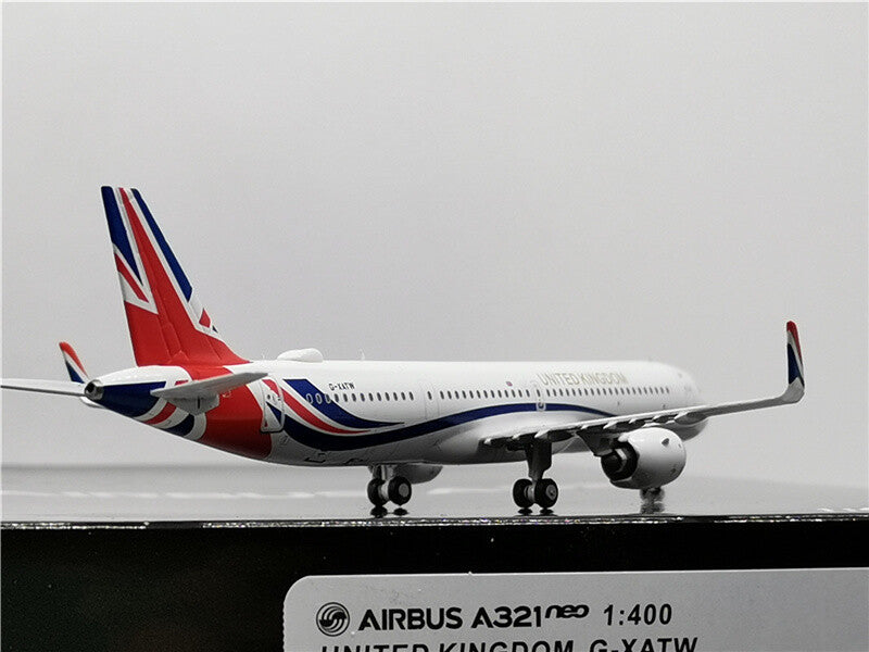 PandaModel British Air Force for Airbus A321neo G-XATW 1/400 DIECAST plane Model