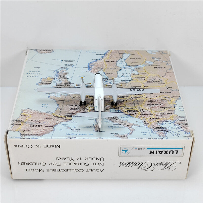 1:400 Aviation LUSAIR Plane FOKKER F-27-100 Diecast Aircraft Model