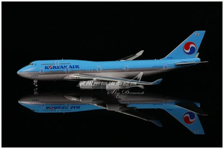 1:400 JC Wings KOREAN AIR BOEING 747-400 Passenger Airplane Diecast Plane Model
