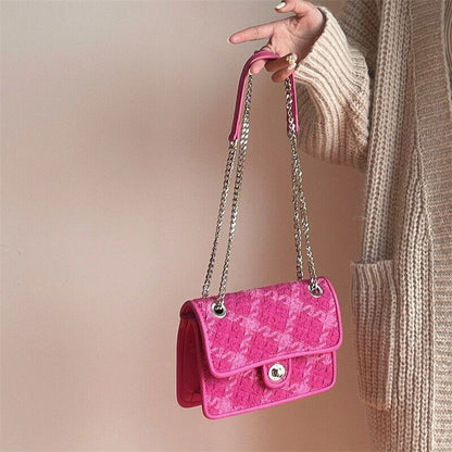 Women Lock Shoulder Bags Ladies Small Square Crossbody Bag Female Purse Handbags