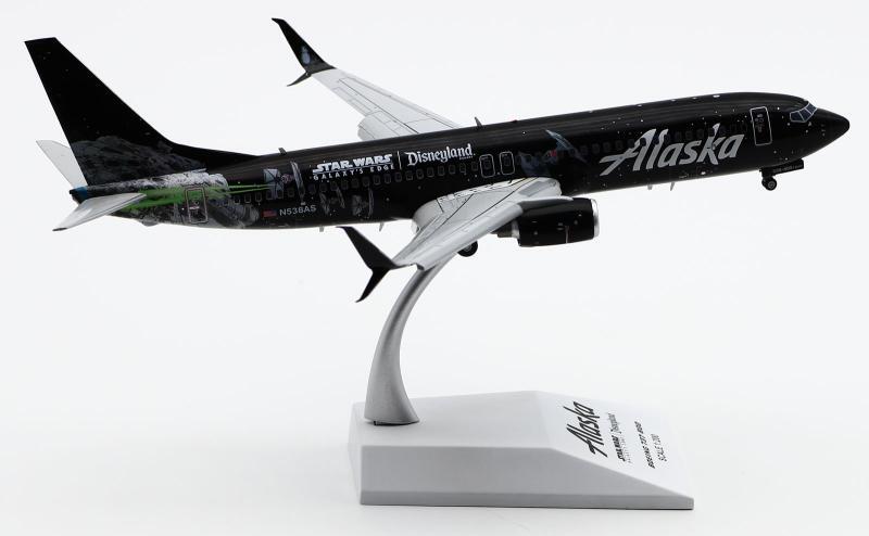 1:200 JC Wings Alaska BOEING B737-800 Flap Down Airplane Diecast Aircraft Model