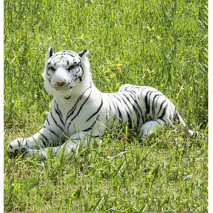 Lovely Simulation White Tiger Stuffed Plush Toy Animal Series Bedtime Doll Toy