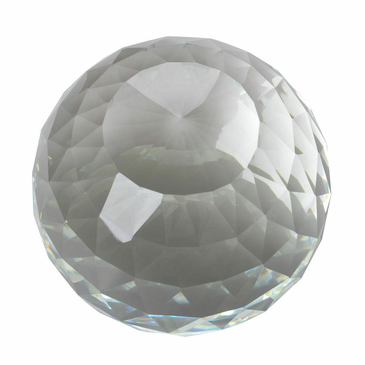 Clear Cut Crystal Sphere 50-200MM Faceted Gazing Ball Prisms Suncatcher Home