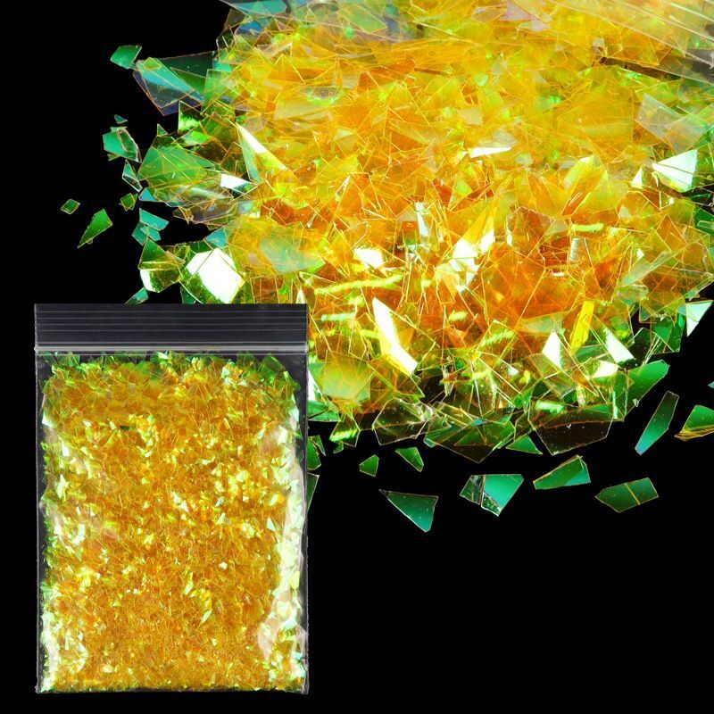 Nail Art Decor 10g Holographic Irregular Sequins Glitter Sparkly Colorful Flakes
