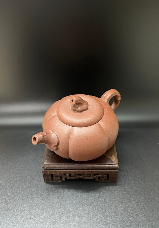 270cc chinese Yixing Handmade Zisha Dicaoqing clay Teapot DeGuo Hu Tea Pot