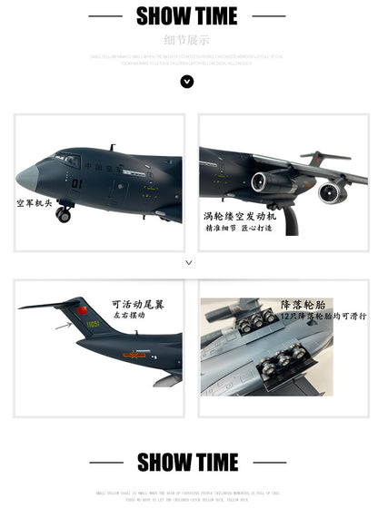 1:130 38CM China Air Force Xian Y-20 Transport Plane Diecast Airfreighter Model