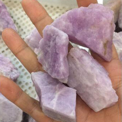 1/2LB Natural Kunzite Gemstone Rough Stone Crystal Spodumene Mineral Healing Lot