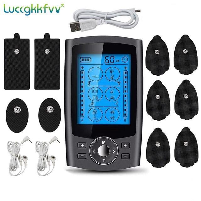 Tens Unit Rechargeable Muscle Stimulator Massager Pain Relief Dual Channel