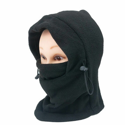 Winter Thermal Fleece Hat Neck Warmer Face Scarf Cap Balaclava Running Cycling