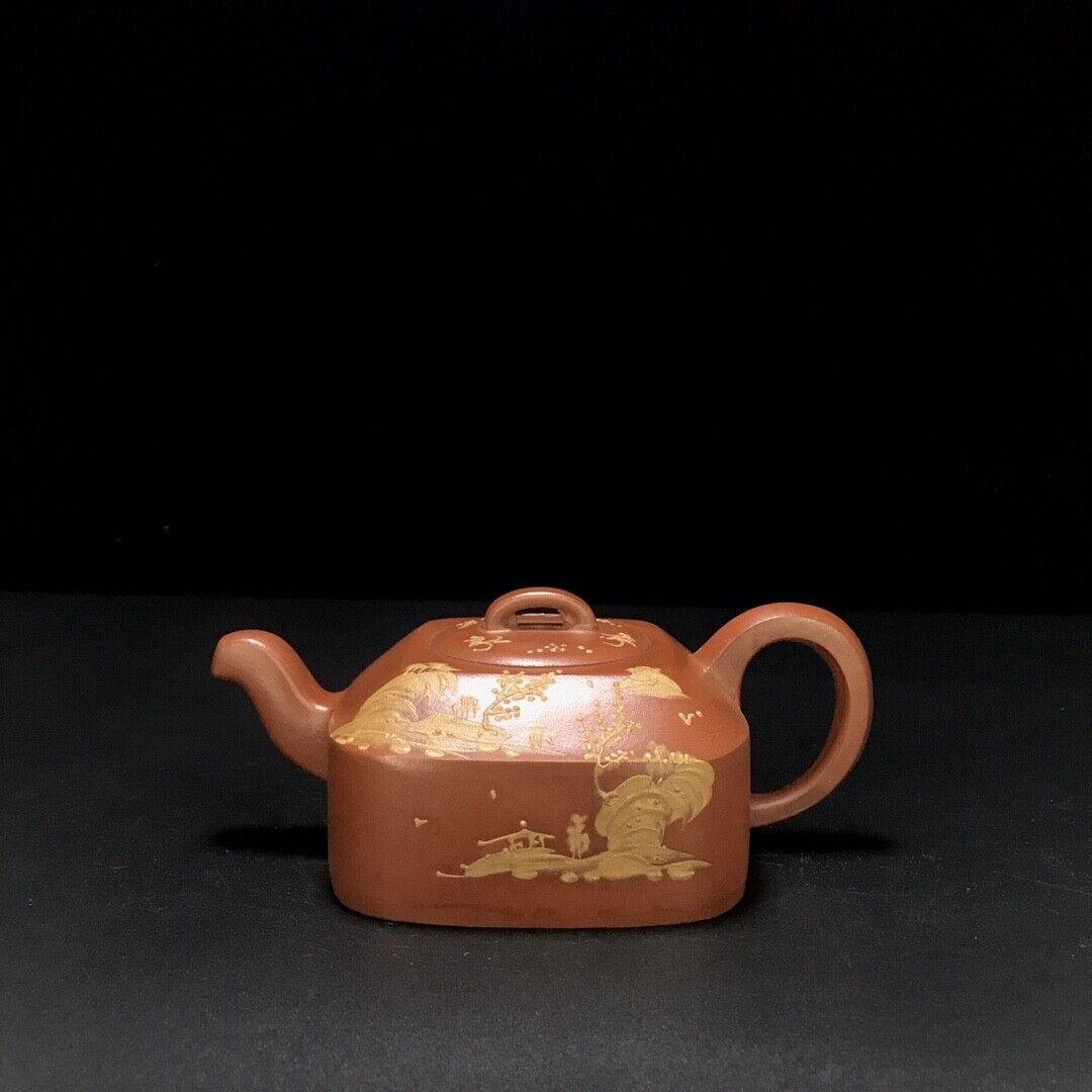 vintage chinese yixing purple clay teapot zisha ceremony teaware collection rare