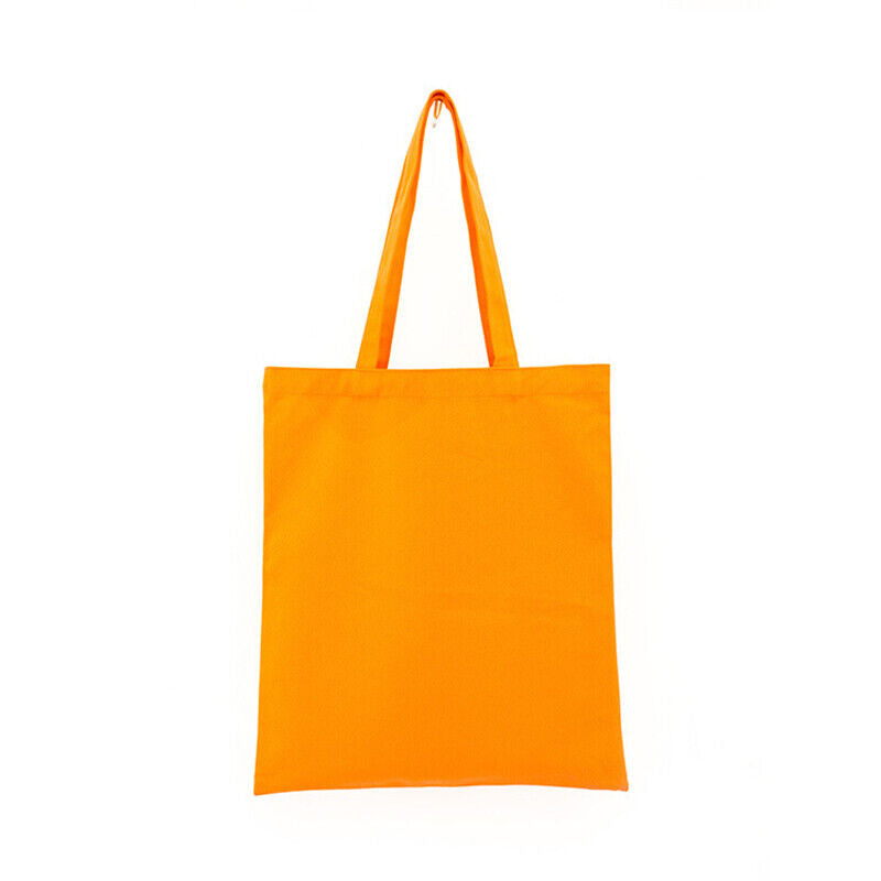 Solid Color Canvas Bags Shopping StorageBags Tote Bag Eco-friendly Shopping Bags
