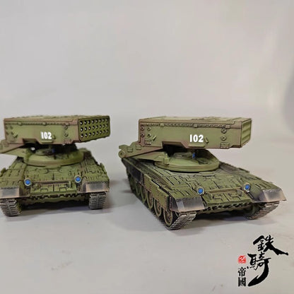 1/72 Scale TOS_1 Self-propelled Rocket Launcher Spitfire Tank Model Ornament