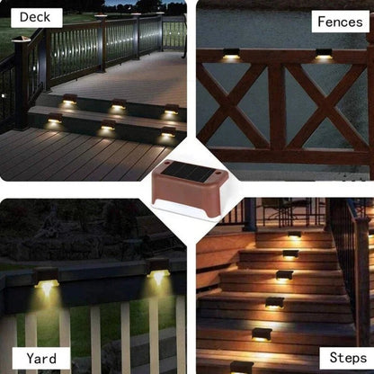 Solar Step Lights Outdoor – Waterproof Deck & Fence Lamps