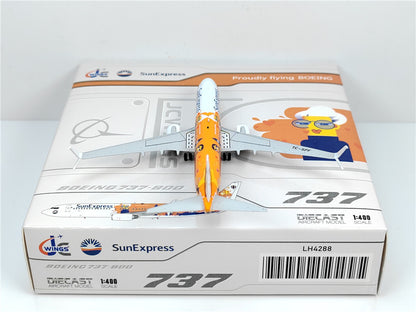 1:400 JC Wings SunExpress BOEING B737-800 Passenger Airplane Diecast Model