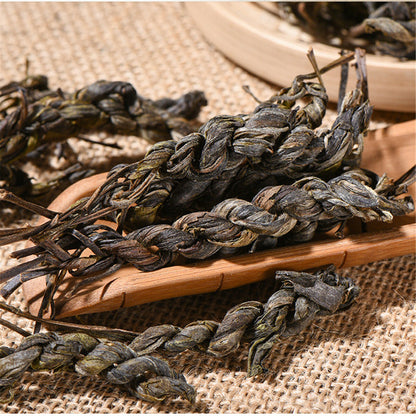 High Quality Yunnan Snowy Handmade Plait Puer Tea Cha Pu-Erh Tea Healthy Food