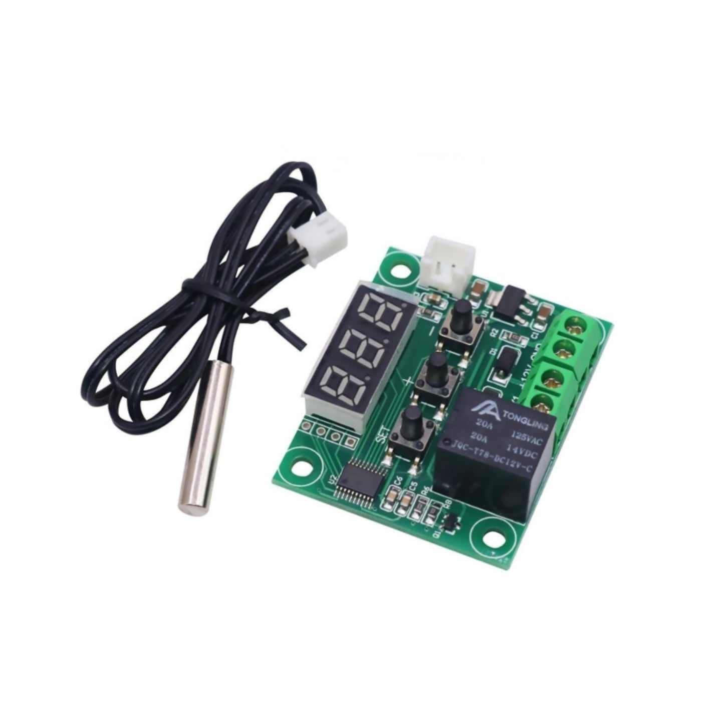 2Pcs XH-W1209 DC12V Digital Temp Thermostat Temperature Control Switch Plate B