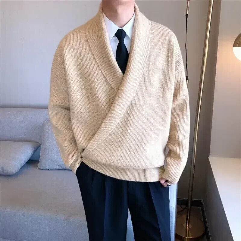 Mens Sweaters V-neck Sweater Men's Pullovers Sweaters Male Coat