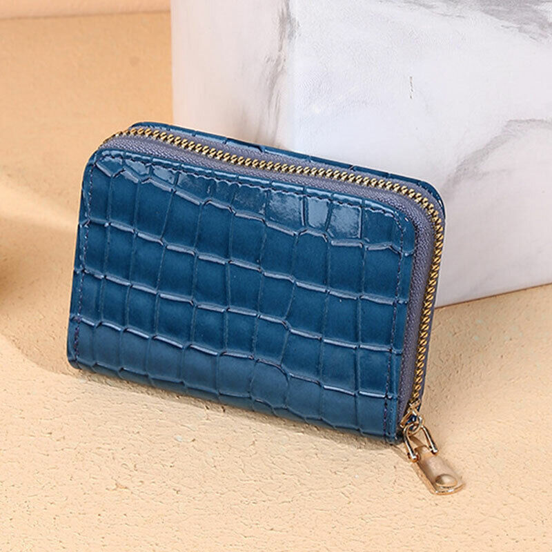 Womens Wallet Organ Style Card Holder Zipper Card Bag Multi-function Coin Purse