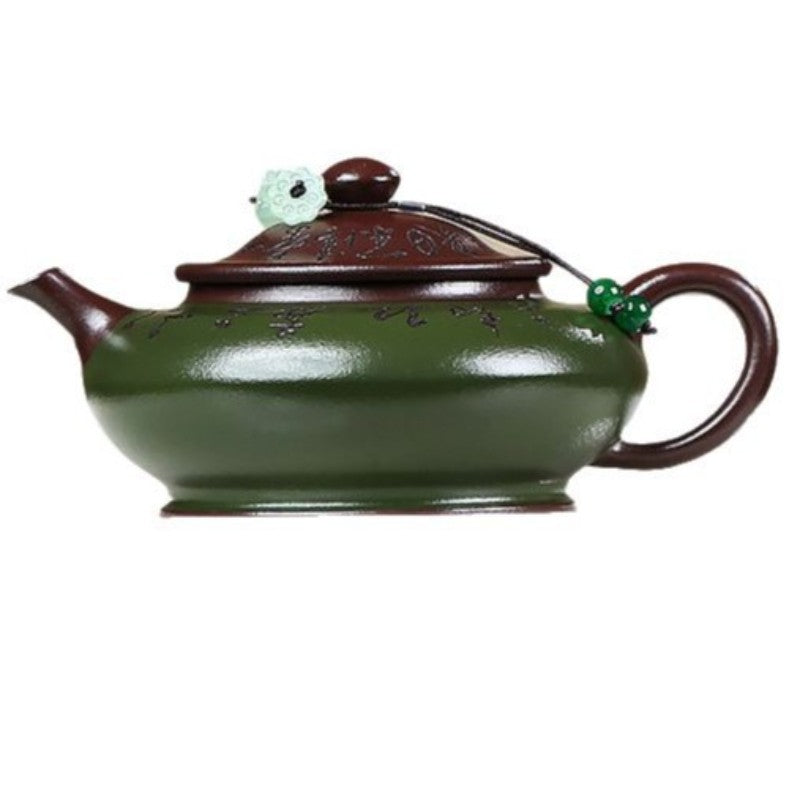Handmade Real Yixing Zisha Clay Tea Pot Kungfu Pot Chinese Character Carved New