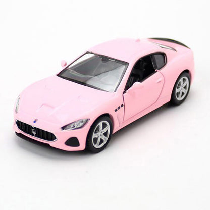 1:36 Maserati GranTurismo MC Model Car Diecast Toy Cars Door Open Kids Gift Pink