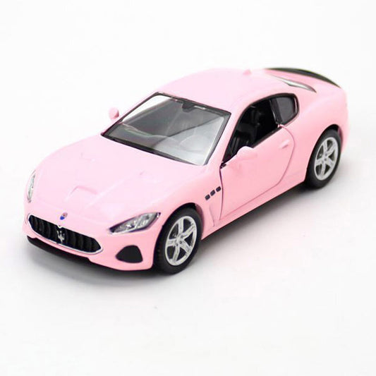1:36 Maserati GranTurismo MC Model Car Diecast Toy Cars Door Open Kids Gift Pink