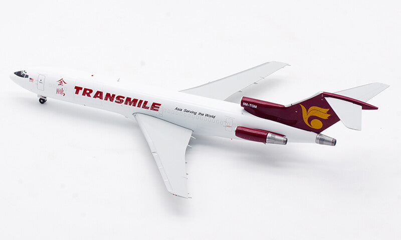 1:200 JC Wings TRANSMILE B727-200F Passenger Airplane Diecast Aircraft Model