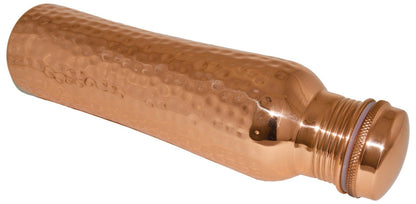 30 Ounce 99.7% Copper Drinking Vessel in Elegant Gift Box, Hammered Water Bottle